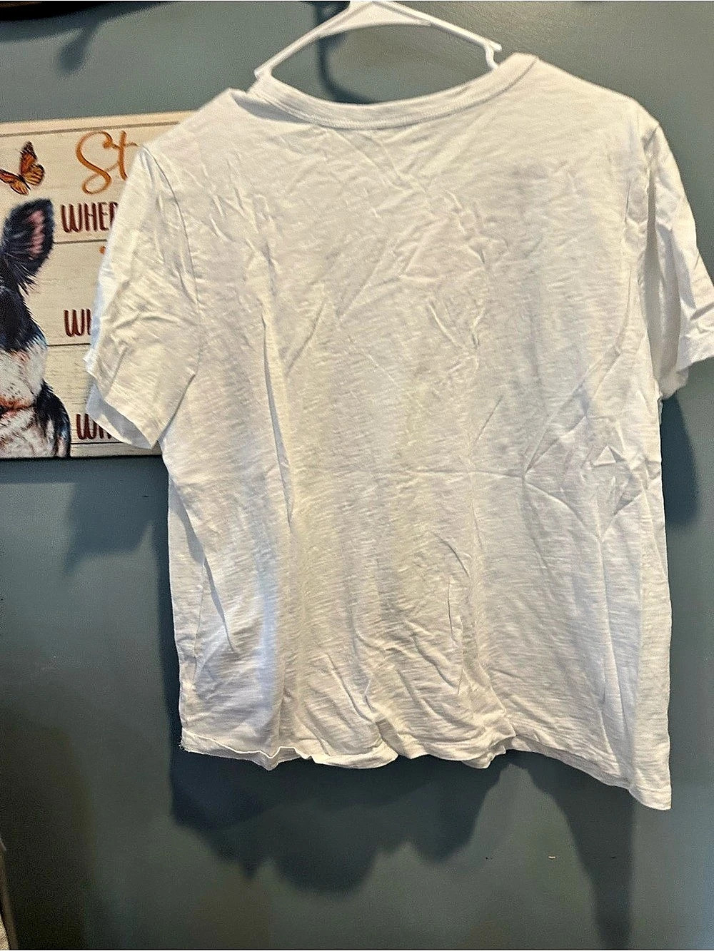 Old Navy EveryWear Crew-Neck T-Shirt White Short Sleeve Tee